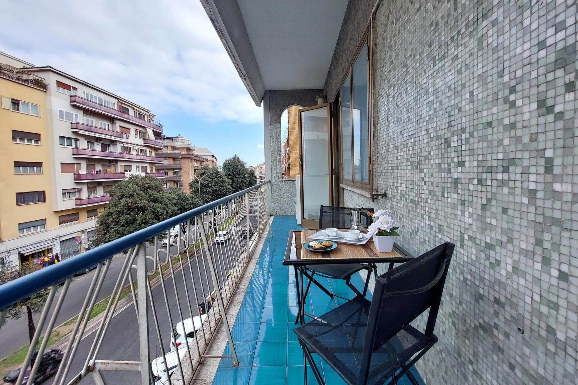 4Bnb - Cozy Albornoz Flat Rome Buitenkant foto